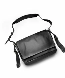 Brooks Barbican Canvas Messenger Bag, Schwarz