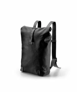 Brooks PICKWICK Rucksack 26l, Black/black Medium, Rollverschluss, Canvas