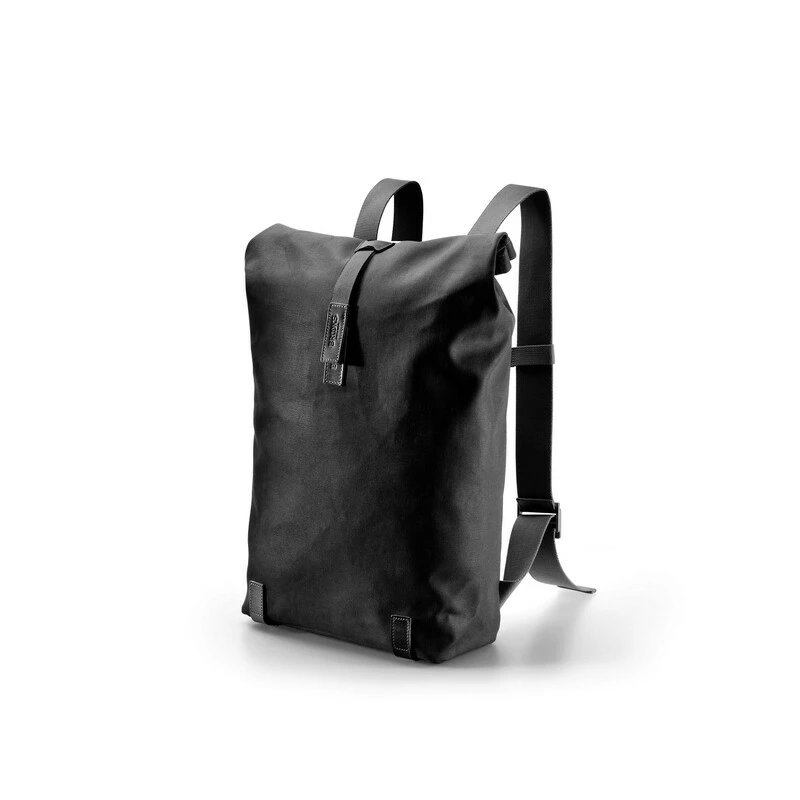 Brooks PICKWICK Rucksack 26l, Black/black Medium, Rollverschluss, Canvas