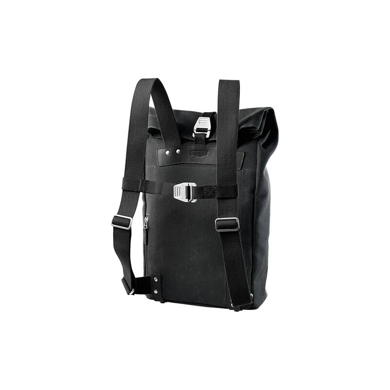 Brooks PICKWICK Rucksack 26l, Black/black Medium, Rollverschluss, Canvas â Bild 2