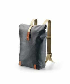 Brooks PICKWICK Rucksack 26l, Grey/honey Medium, Rollverschluss, Canvas