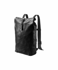 Brooks PICKWICK Rucksack 26l, Leder, Schwarz Rollverschluss, Leder