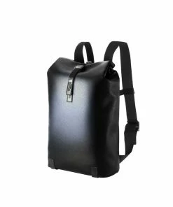 Brooks PICKWICK Rucksack 26l, Reflective Leather, Black Rollverschluss, Lochleder Mit Reflektierender F&uuml;tterung