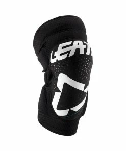 Leatt Knee Guard 3DF 5.0 Zip Schwarz/weiss XXL