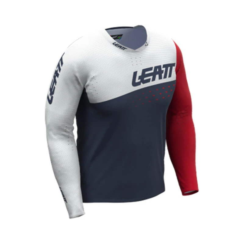 Leatt MTB Gravity 4.0 Jersey Lang JR Weiss L
