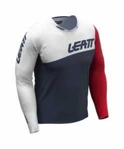 Leatt MTB Gravity 4.0 Jersey Lang JR Weiss XL