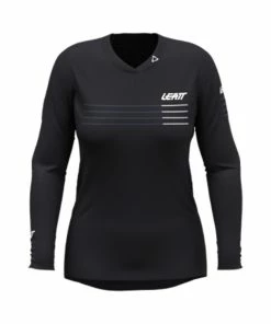 Leatt MTB Trail 4.0 Woman Jersey Lang Schwarz M