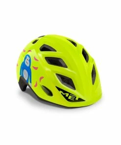 MET Helm Elfo Lime Green Monkey, Glossy, XS 46-53