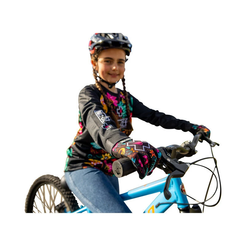 Muc-Off Youth Gloves Shred Hot Chilli Peppers Schwarz KS â Bild 4