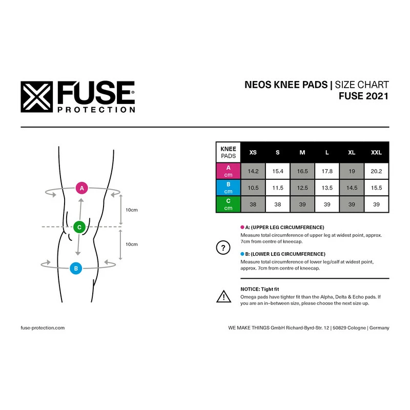 Fuse NEOS Knie Protektor XS Black â Bild 7
