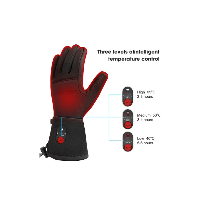 SAVIOR Beheizbarer Fingerhandschuh S18 Thin Unisex Black L â Bild 3