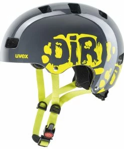 Uvex Kid 3 Dirtbike Grey-lime 55-58 Cm