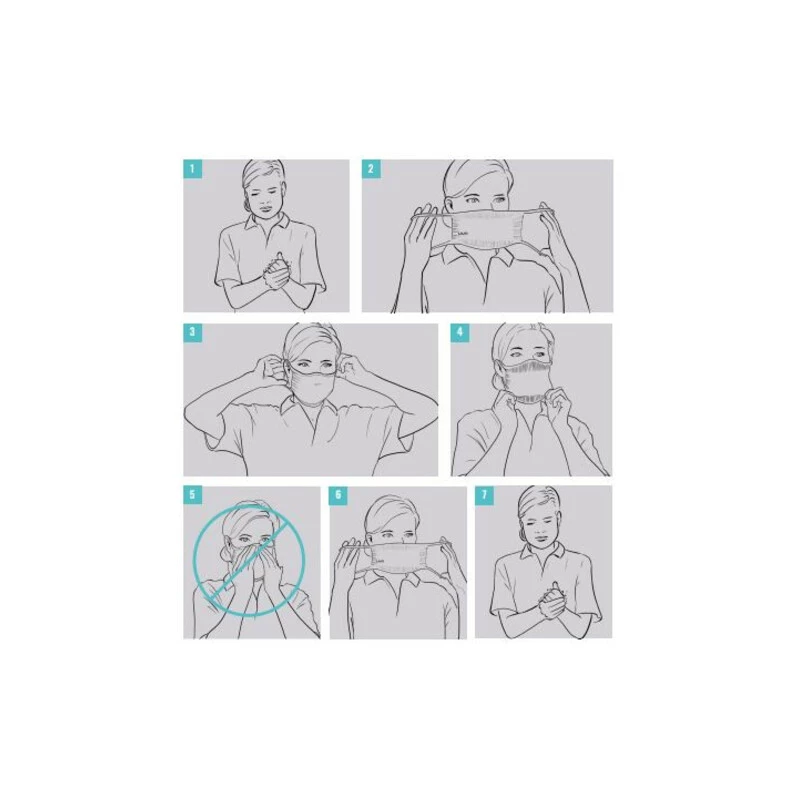 UYN Community Mask Plus Viroblock Navy Pearl Grey L â Bild 4