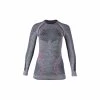 UYN Lady Ambityon Shirt Long Sleeve Black Melange / Purple / Raspberry XS