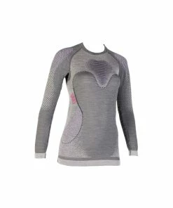 UYN Lady Fusyon Shirt Long Sleeve Anthracite / Purple / Pink XS