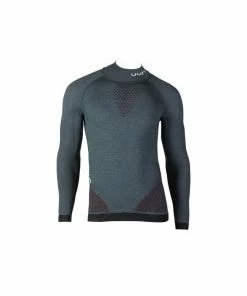 UYN Man Fusyon Shirt LS Turtleneck Orion Blue / Bordeaux / Pearl Grey XXL