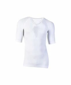 UYN Man Visyon Light 2.0 Shirt V-Neck White Short Sleeve S/M