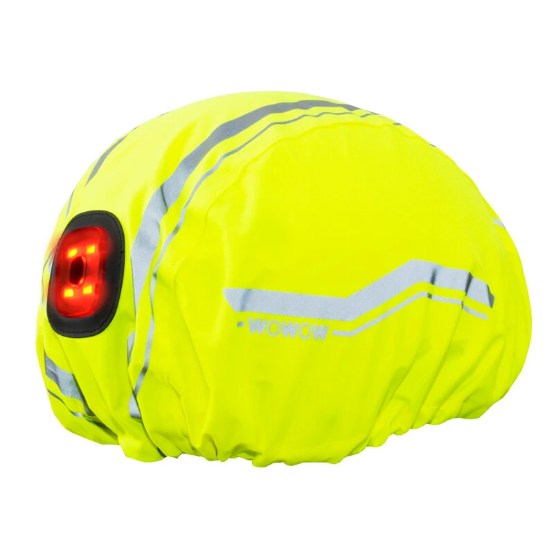 WOWOW Helmüberzug, HELMET RAIN COVER CORSA, Mit LED, Wasserdicht, 3M Leuchtstreifen, Gelb