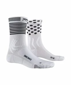 X-SOCKS Men Bike Race Acrtic White/dot/stripe 42-44