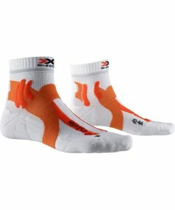 X-SOCKS Men Marathon Arctic White/sunset Orange 35-38