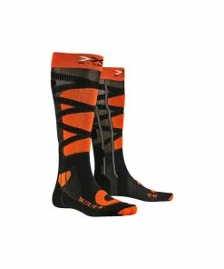 X-SOCKS Ski Control 4.0 Anthracite Melange/x-orange 35-38